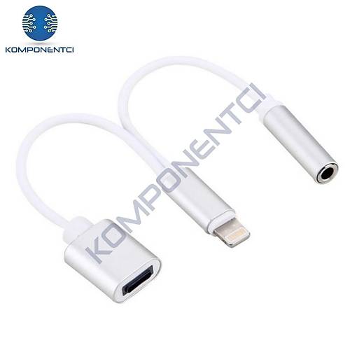 Divex Lightning Kulakl�k ve �arj �o�alt�c� Adapt�r Gri DC-176