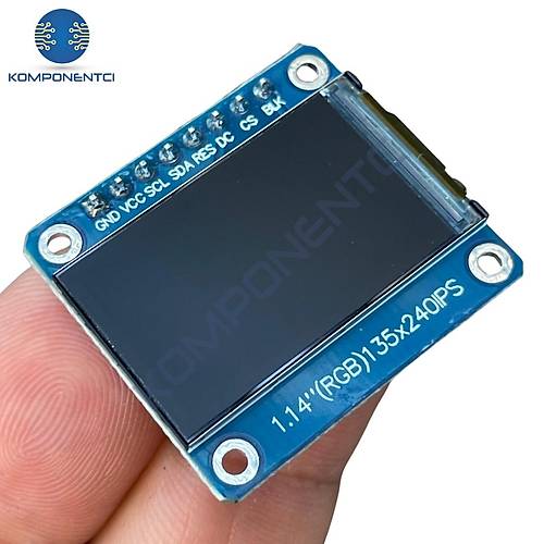 1.14 inch ST7789V Chip 135240 RGB TFT IPS 8 Pin LCD Ekran Modl