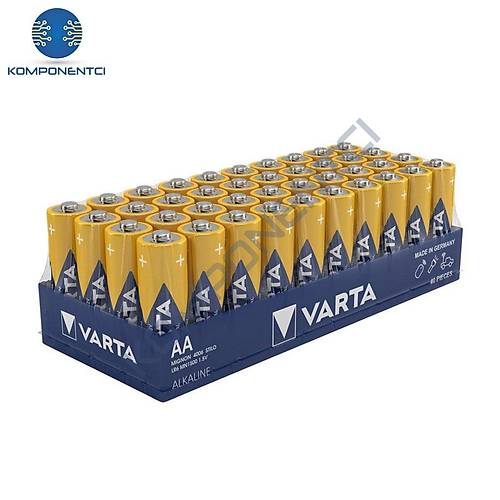 Varta 4006 Industrial Pro Alkalin AA Kalem Pil 4'l� Paket