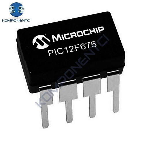 PIC12F675 I/P 8-Bit 20Mhz Mikrodenetleyici DIP8
