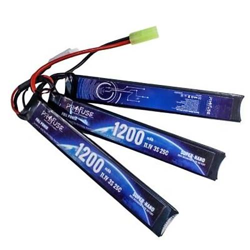 11,1V 3S 1200mAh 25C Airsoft Lipo Batarya