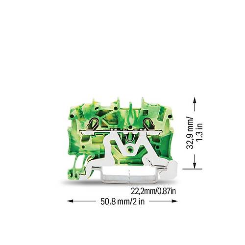 2 �letkenli Topraklama Klemensi 1,5 mm��WAGO 2001-1207