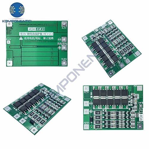 4S 40A BMS 18650 Balansl Li-Ion arj Koruma Devresi