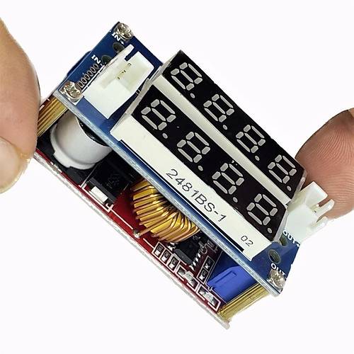 XL4015 5A CC-CV Volt-Amper Ayarl ift Ekranl Voltaj Drc Modl