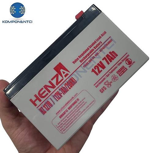 Henza HZ1270 12V 7Ah Bak�ms�z Kuru Ak�