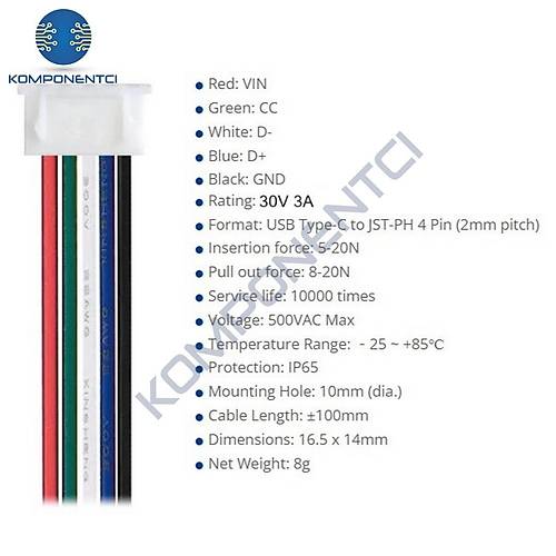 IC-266T-2 Pano Tip Type-C ase Dii Soket 5P ( arj + Data )