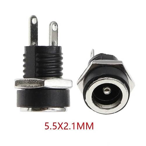 IC-258B 2.1mm DC Somunlu Korumal� Jak 8mm