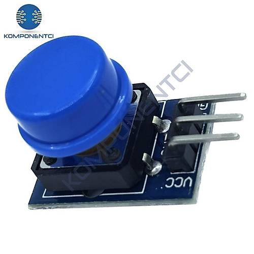 12x12mm Push Buton Switch Mod�l Mavi Kapak 1 Adet