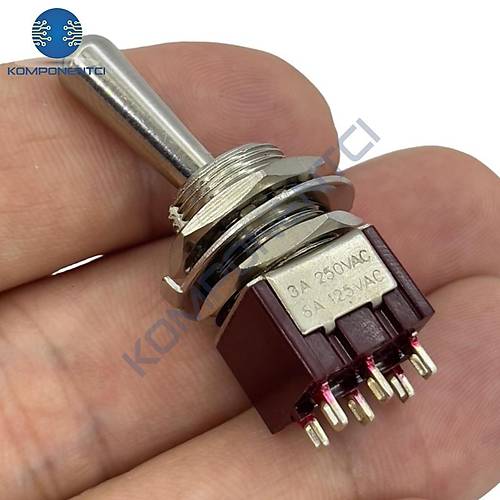 IC-148G Toggle Switch On-Off 12mm 6P MTS-202L