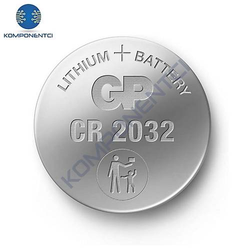 GP CR2032 3V Lityum Pil 5'li Paket