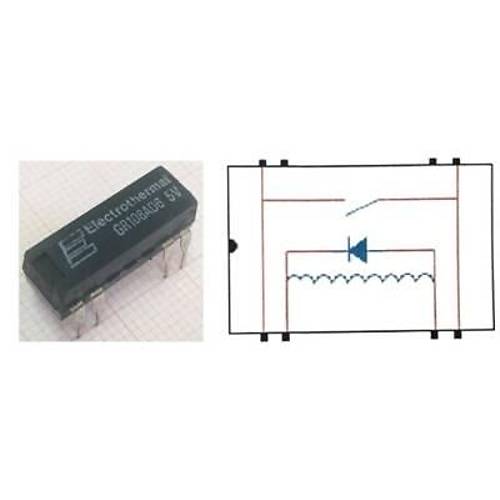 GR108AD6 5V Reed R�le Tek Kontak N/O 5VDC 0.5A
