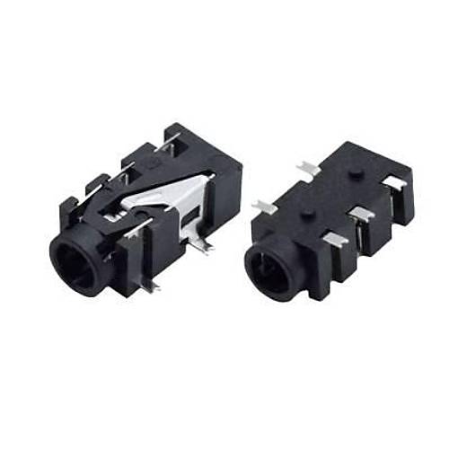 PJ-327F 3.5mm Stereo SMD Jack Di�i - Siyah