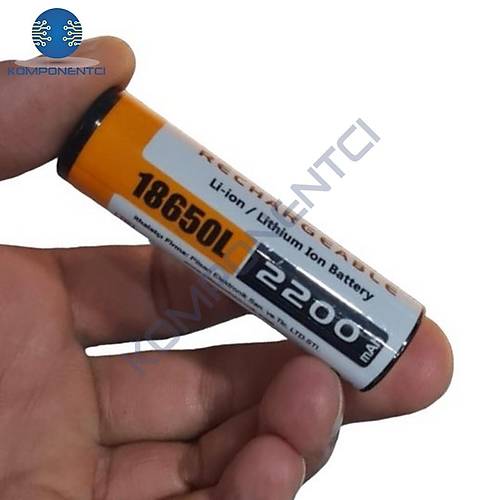 Orion 18650L 3.7V 2200 Mah arjl Li-Ion Pil Bal
