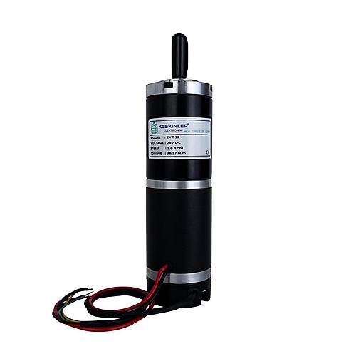 ZYT52RA 24V 5.8Rpm Planet Red�kt�rl� Encoderli Motor