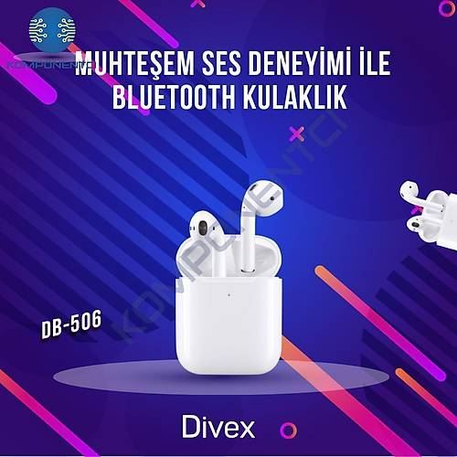 Divex Air2 Kablosuz Bluetooth Kulaklk IOS Android Uyumlu DB-506