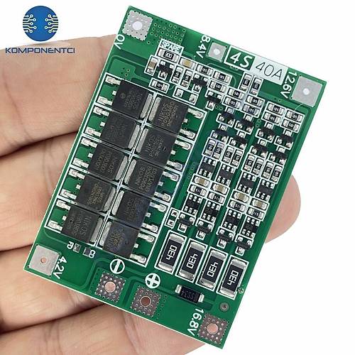 4S 40A BMS 18650 Balansl Li-Ion arj Koruma Devresi