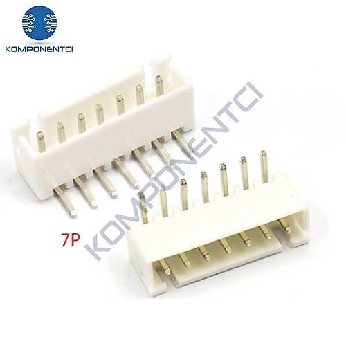 7 Pin JST-XH 2.54 Tunik Konnektr Erkek Eik 90