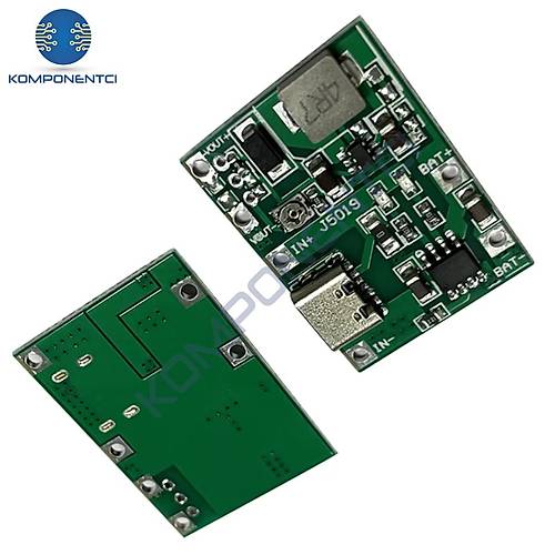 TP4056 Pil �arj ve Voltaj Y�kseltici 3.7V 4.2V Type-C Usb