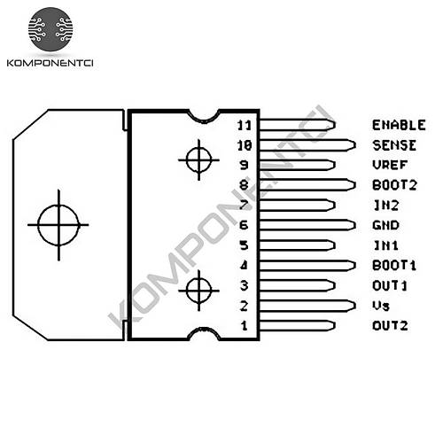 L6203 Dmos Tam Kpr Src Entegresi Multiwatt11