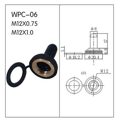 IC-161 Su Geirmez Toggle Switch Klf 12mm in