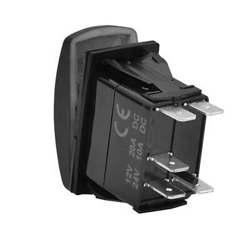 ON-OFF Mavi I��kl� Anahtar 5-Pin 12V-24V - Auxillary Battery