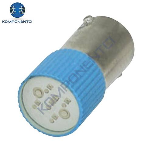 Gwest BA9SC-110V-M BA9S Led Ampul 110V�Mavi