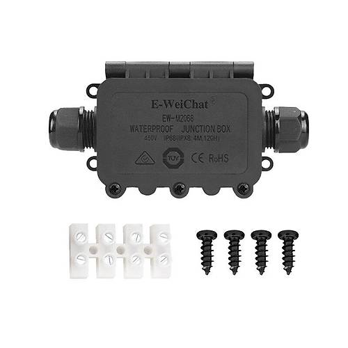 EW-M2068-2T 2-Yollu Su Ge�irmez Kablo Ba�lant� Kutusu