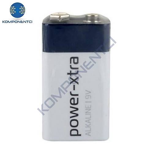Power-Xtra 9V Alkaline Pil Tekli Shrink 6LR61