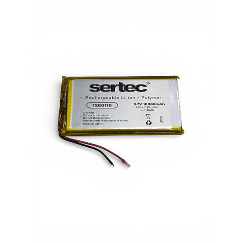 Sertec 1260110 3.7V 10.000mAh Li-Polymer Pil - Devreli 1.5A