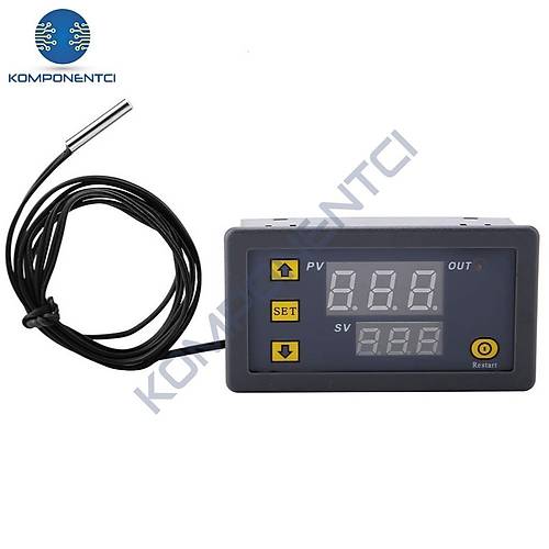 W3230 24V DC R�le ��k��l� Dijital Termostat S�cakl�k Kontrol Cihaz�