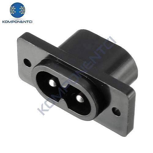 IC-212-2 AC Teyp Soketi C8 2 Pin Erkek �ase