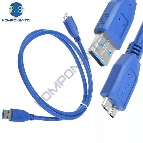USB3.0 to Micro USB-B Harici Harddisk HDD Data Kablosu 1m