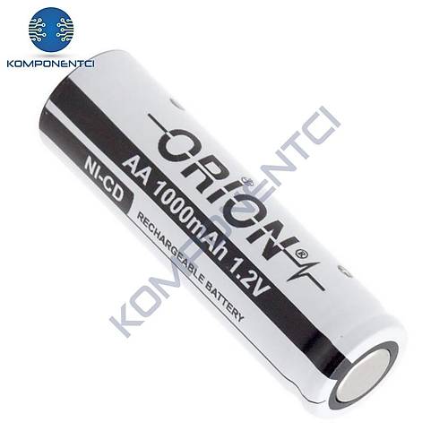 Orion 1.2V Ni-Cd AA 1000mAh �arj Edilebilir Kalem Pil