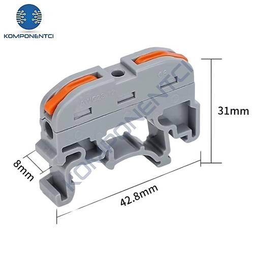 IC-272A Ray Tipi H�zl� Ba�lant� Klemensi Konekt�r� 0.08-4mm2 CH-221