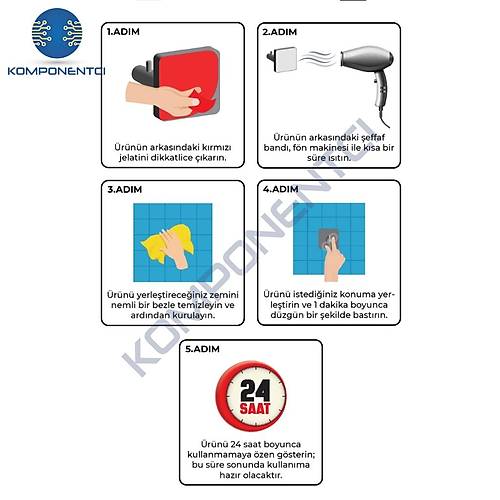 �ift Tarafl� �effaf Silikon Bant 18mm x 2m