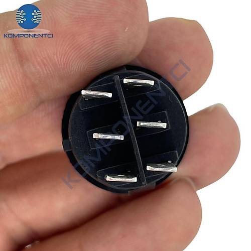 IC-134-6 Yuvarlak Tekne Tipi Anahtar On-Off-On 6P