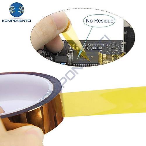 Kapton Bant 3mmx30m Y�ksek Is�ya Dayan�kl� Yanmaz Bant
