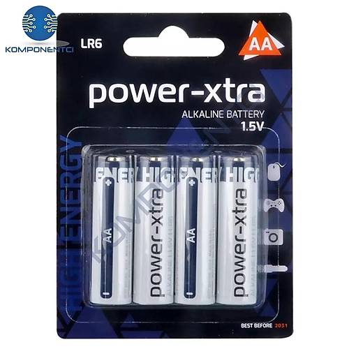 Power-Xtra AA - LR06 Alkalin Kalem Pil 4'l Blister