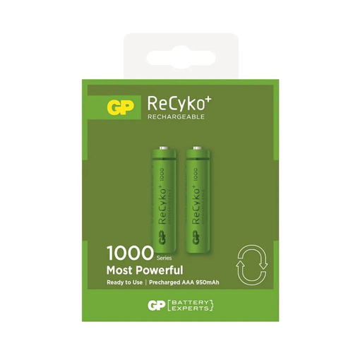 GP ReCyko 1000 mAh AAA �arj Edilebilir �nce Kalem Pil 2'li Paket