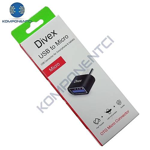 Divex Usb to Micro OTG Micro Konnektr Siyah DO-180