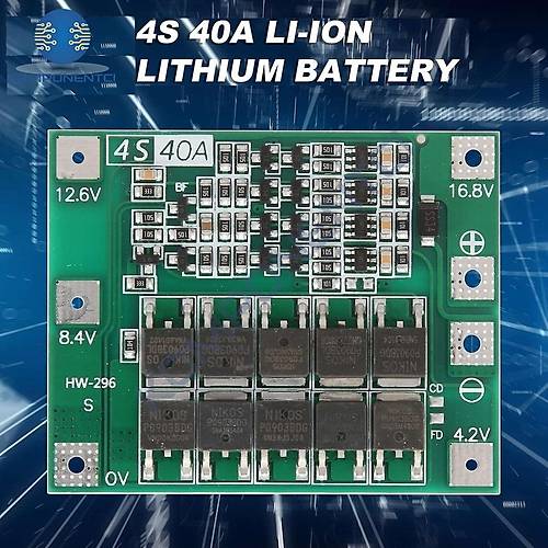 4S 40A BMS 18650 Pil Koruma Devresi Standart Versiyon