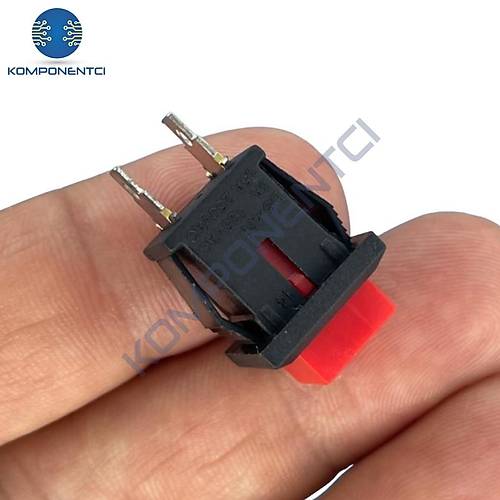 IC-180K-0 Kare Buton Krmz Yayl Ters DS-430