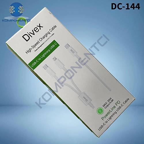 Divex 20W Type-C to Lightning & USB-C H�zl� �arj Kablosu DC-144