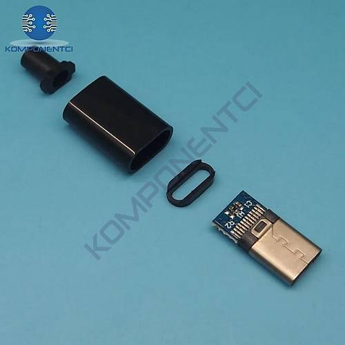 IC-266B-1 Kapakl� Type-C Erkek Soket Type-C Konnekt�r