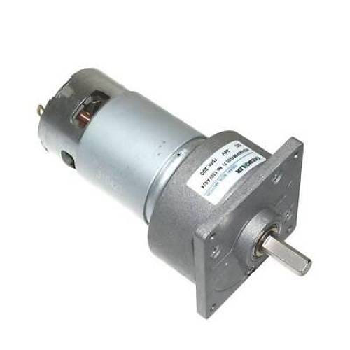 KGA60 24V 200Rpm 60mm Red�kt�rl� Flan�l� Dc Motor