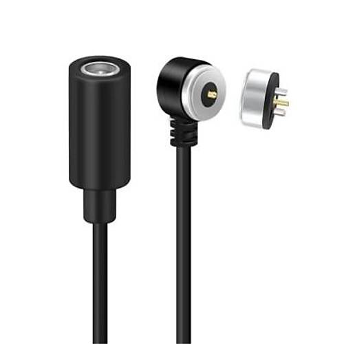 2-Pin 10mm 90C Kablolu Pogo Pin Manyetik Konnekt�r Tak�m� - DC Soketli