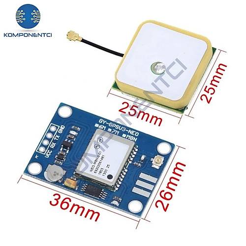 Ublox GY-GPSV3 NEO-8M M8N GPS Mod�l�