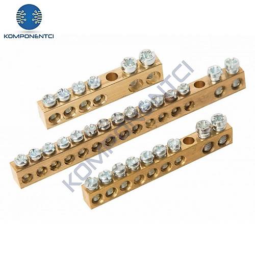 Delikli Pano Topraklama Klemensi Ayaksz PTK5008 2+23 6,5 x 9 mm 20 Adet