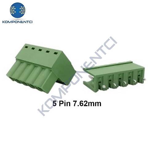 5 Pin 7.62mm Ge�meli 180C Tak�m Klemens