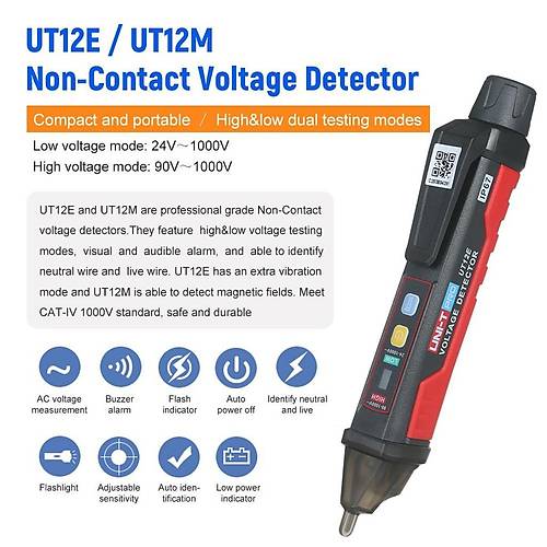 UNI-T UT12E Temassz Kalem Tipi Voltaj Dedektr